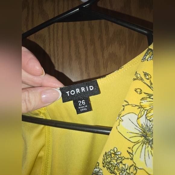 Torrid Yellow Flutter Sleeve Sundress - Picture 6 of 6
